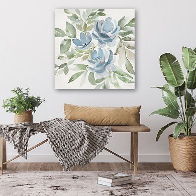 COURTSIDE MARKET Soft Blue Paradise Picks Canvas Wall Art