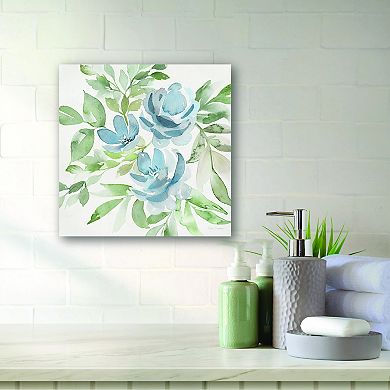 COURTSIDE MARKET Soft Blue Paradise Picks Canvas Wall Art