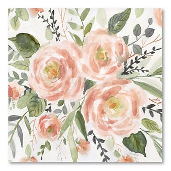 COURTSIDE MARKET Peach Keen II Canvas Wall Art