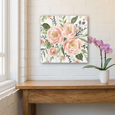 COURTSIDE MARKET Peach Keen II Canvas Wall Art