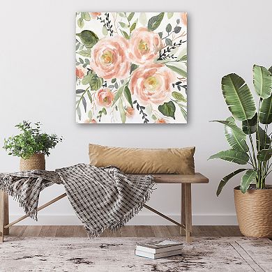 COURTSIDE MARKET Peach Keen II Canvas Wall Art