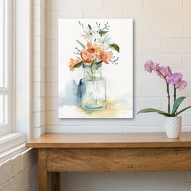 COURTSIDE MARKET Simple Blossoms I Canvas Wall Art