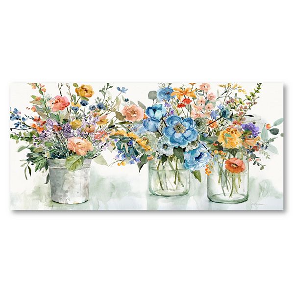 COURTSIDE MARKET Flower Market Canvas Wall Art