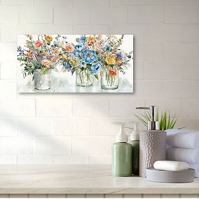 COURTSIDE MARKET Flower Market Canvas Wall Art