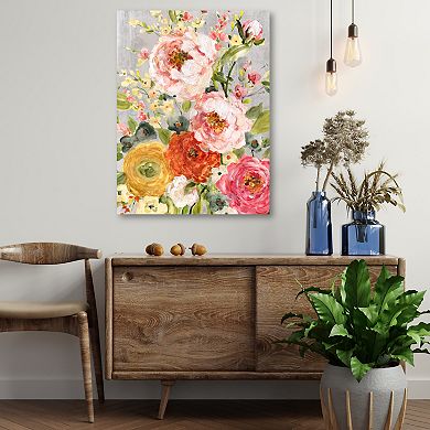 COURTSIDE MARKET Damask Garden Canvas Wall Art