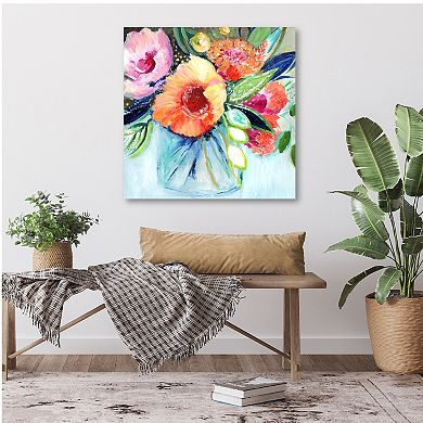 COURTSIDE MARKET Fantasy Flowers Canvas Wall Art