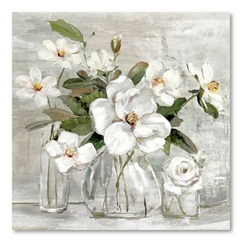 COURTSIDE MARKET Romantic Magnolias Canvas Wall Art