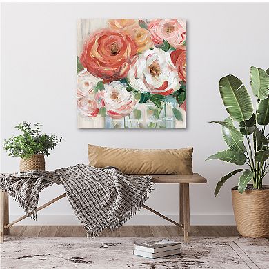 COURTSIDE MARKET Naive Bouquet I Canvas Wall Art