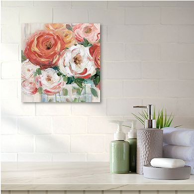 COURTSIDE MARKET Naive Bouquet I Canvas Wall Art