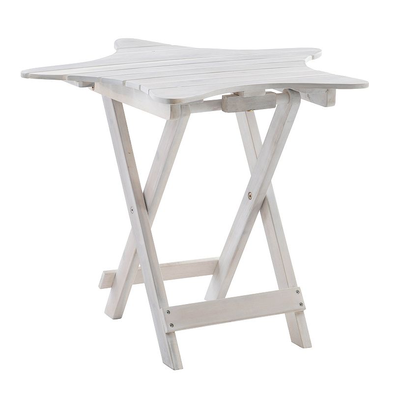 37549767 Linon Stanbury Patio Folding End Table, White sku 37549767