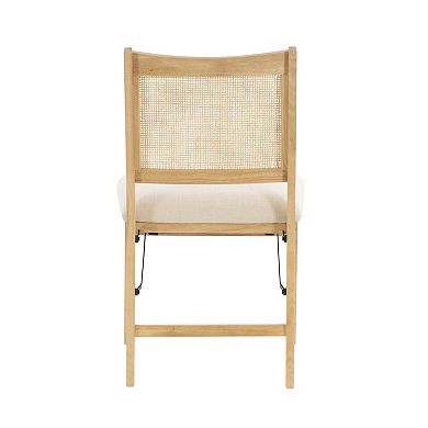 Linon Bina Cane Folding Dining Chair