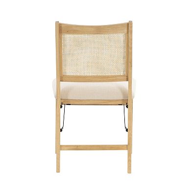 Linon Bina Rattan Folding Dining Chair