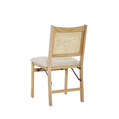 Linon Bina Rattan Folding Dining Chair