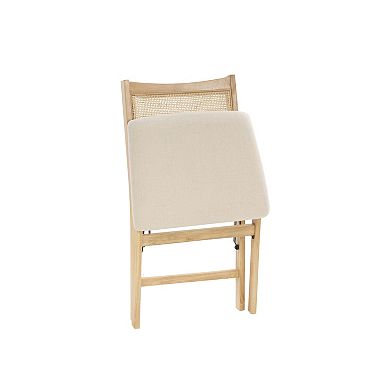 Linon Bina Cane Folding Dining Chair
