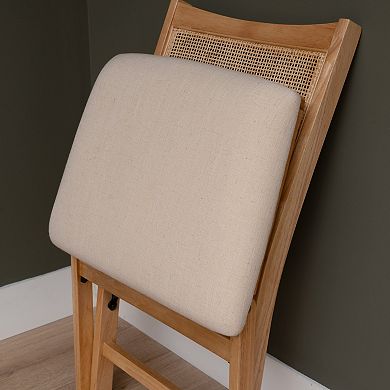 Linon Bina Rattan Folding Dining Chair