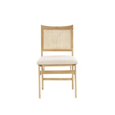 Linon Bina Cane Folding Dining Chair