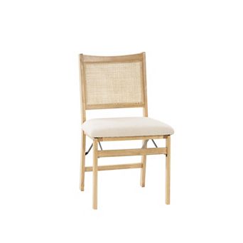Linon Bina Cane Folding Dining Chair