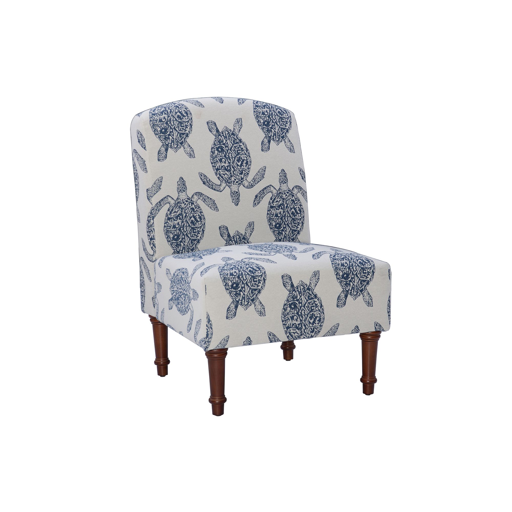 Linon Hawksbill Accent Accent Chair, Blue Green