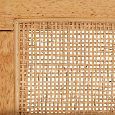 Linon Nassau Rattan Bench