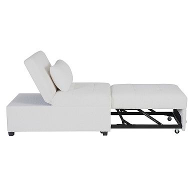 Linon Boone Convertible Arm Chair Bed