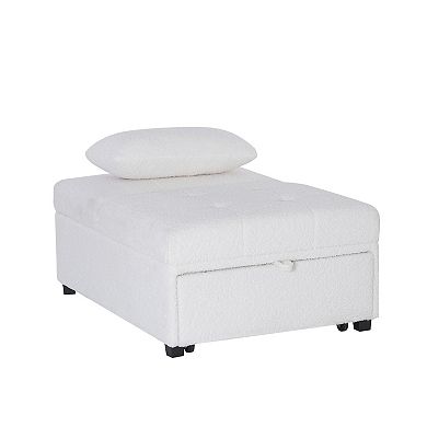 Linon Boone Convertible Arm Chair Bed