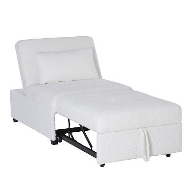 Linon Boone Convertible Arm Chair Bed