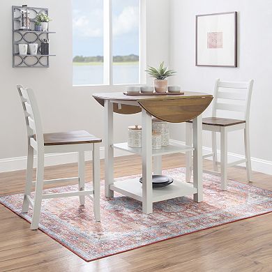 Linon Colm Counter Height Table & Chair 3-piece Set