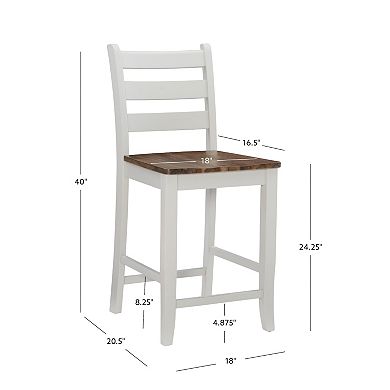 Linon Colm Counter Stool 2-piece Set