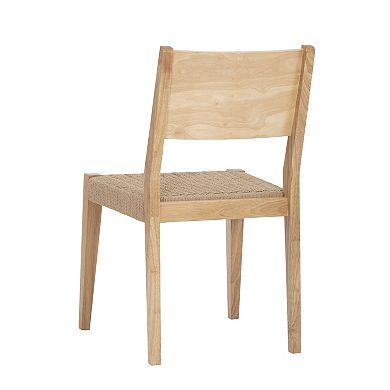 Linon Cadence Woven Seat Dining Chair 2-piece Set