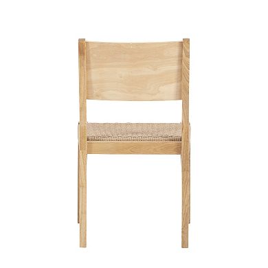 Linon Cadence Woven Seat Dining Chair 2-piece Set