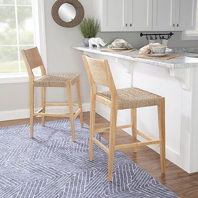Linon Cadence Bar Stool 2-piece Set