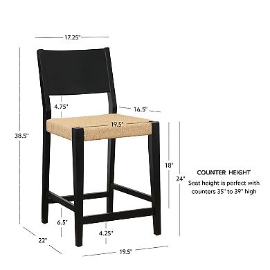 Linon Cadence Counter Stool 2-piece Set