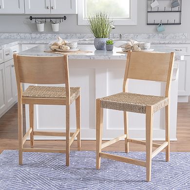 Linon Cadence Counter Stool 2-piece Set
