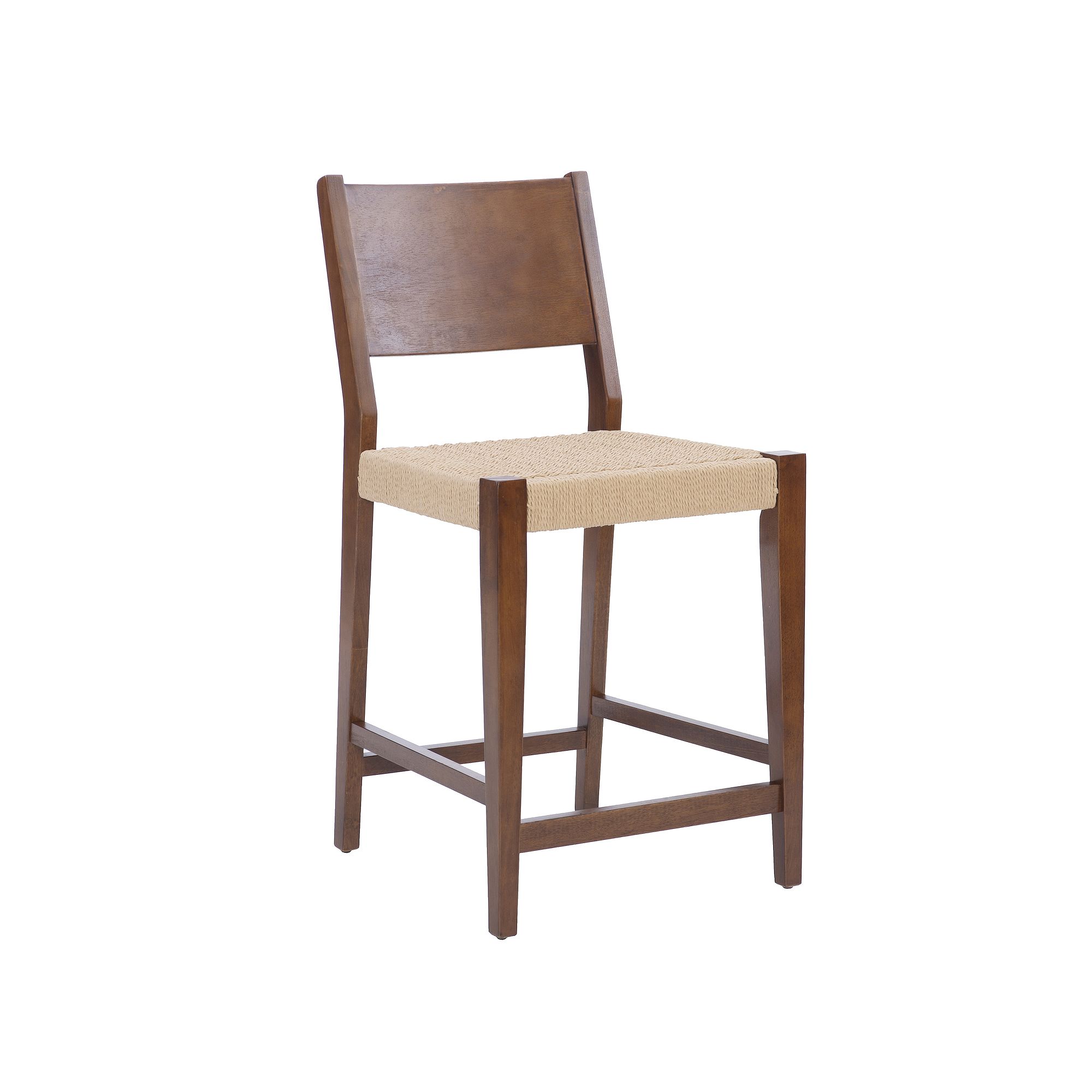 Linon Cadence Counter Stool 2-piece Set, Brown Rope