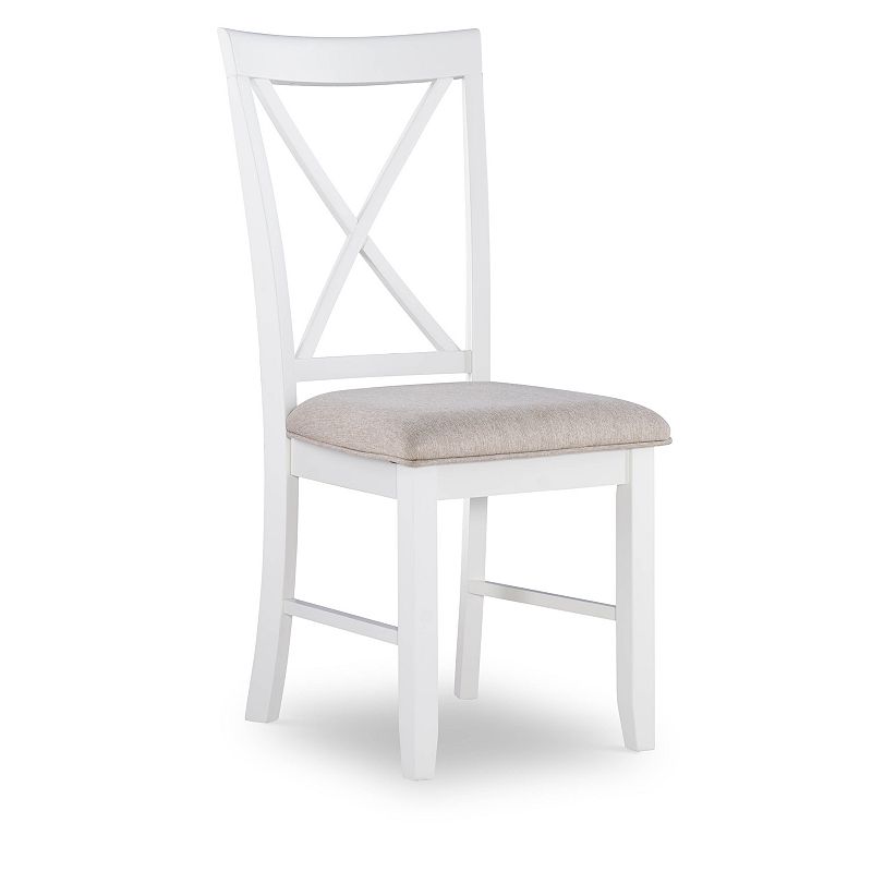 Linon Jane Dining Chair 2-piece Set, White