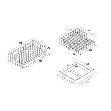 Linon Hadley Storage Daybed