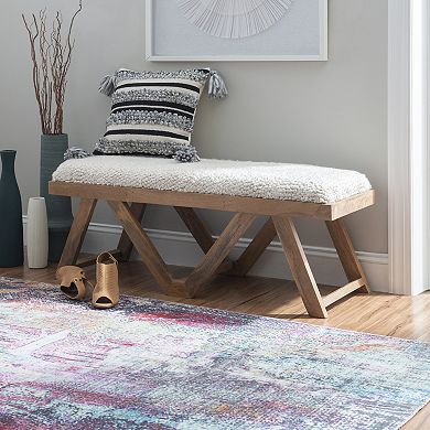 Linon Byan Upholstered Bench