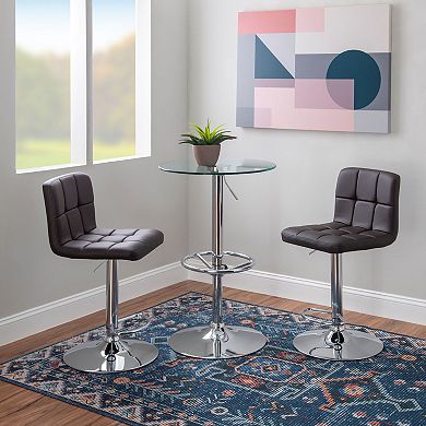 Linon Jenna Pub Table & Stool 3-piece Set