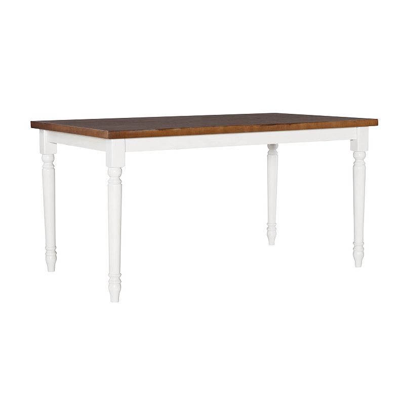37901251 Linon Willow Dining Table, White sku 37901251