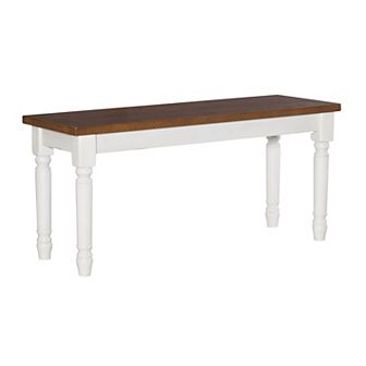 Linon Willow Two Tone Bench