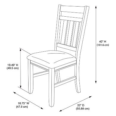 Linon Turino Dining Chair 2-piece Set