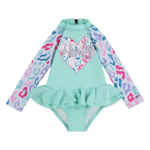 Baby Girl Hurley Tutu OnePiece Rashguard