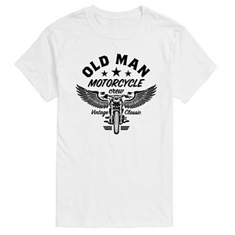 Men's Old Man Motorcycle Crew Tee