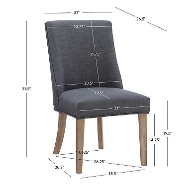 Linon Adler Dining Chair 2-Piece Set