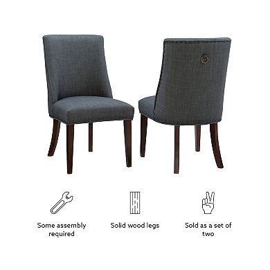 Linon Adler Dining Chair 2-Piece Set