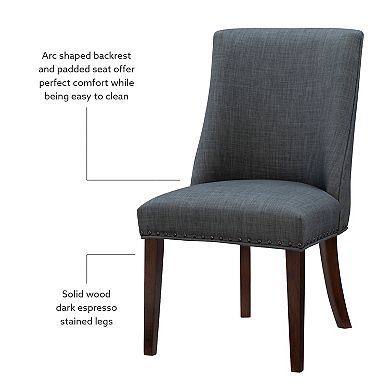 Linon Adler Dining Chair 2-Piece Set