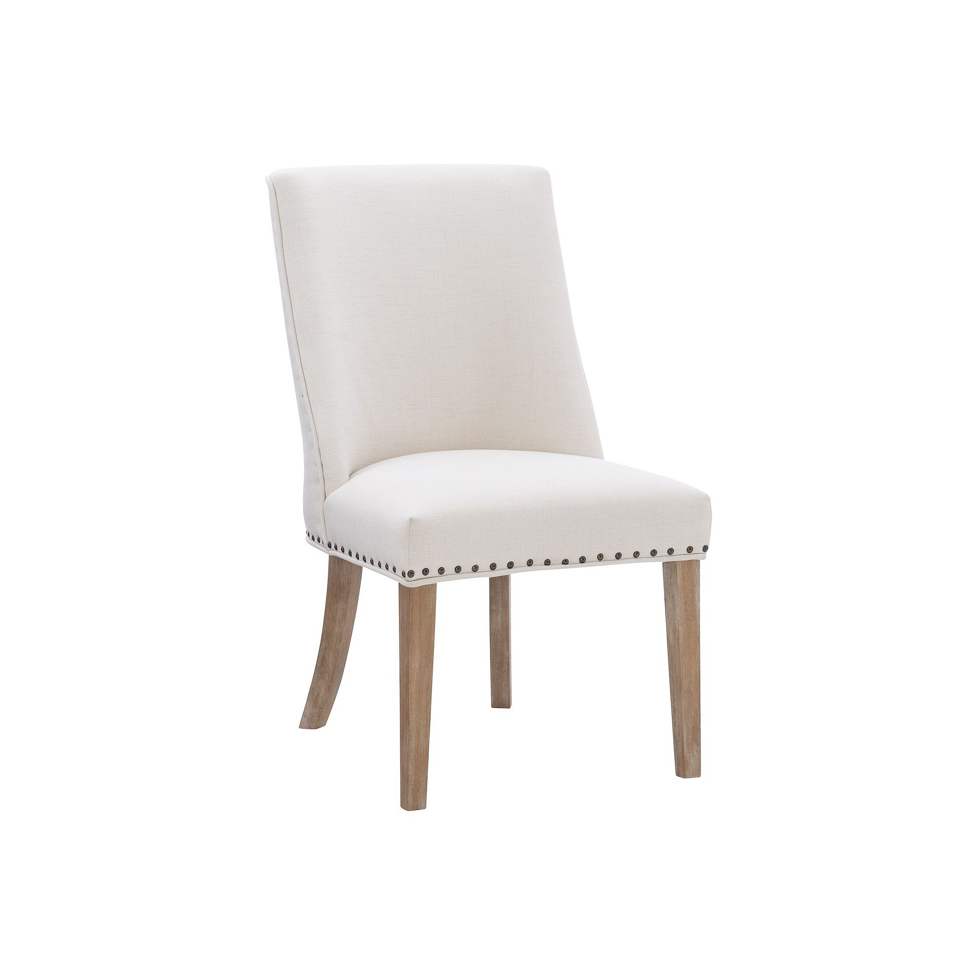Linon Adler Dining Chair 2-Piece Set, Natural Natural