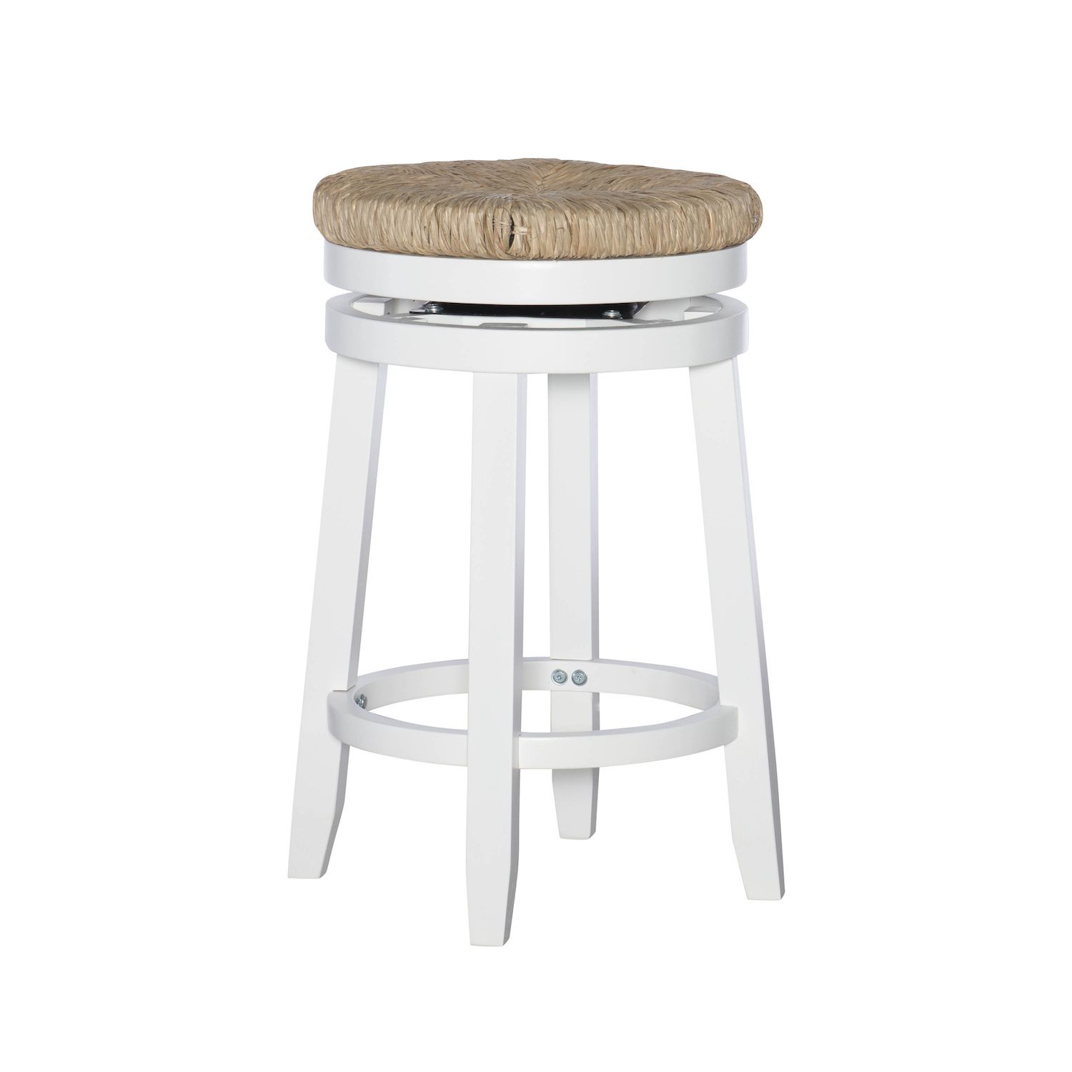 Linon Morgan 25 In Swivel Counter Stool   5649299 White