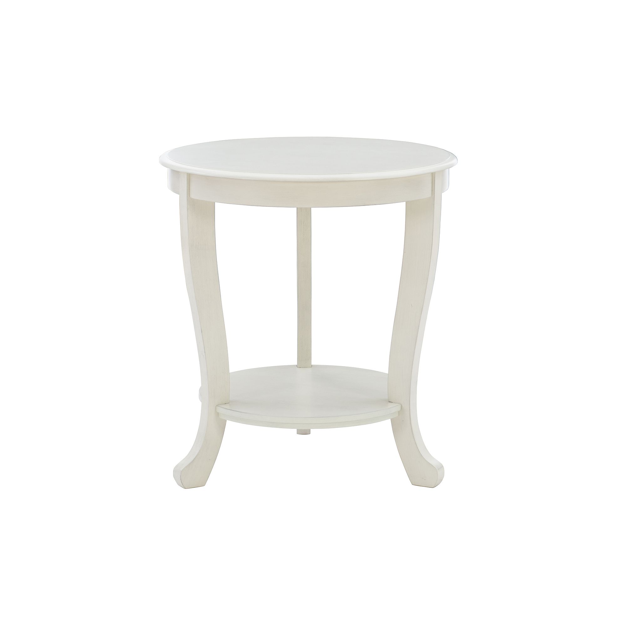 Linon Aubert Accent Side Table, Ivory