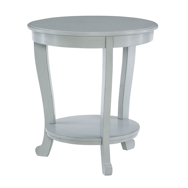 Linon Aubert Accent Side Table, Grey